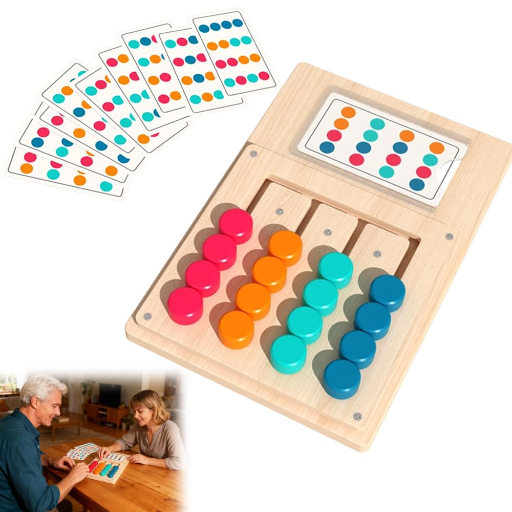 Jeux pour Personnes atteintes de démence, activités pour Seniors atteints de démence, Jeux en Bois pour Personnes atteintes de démence avec 12 Cartes