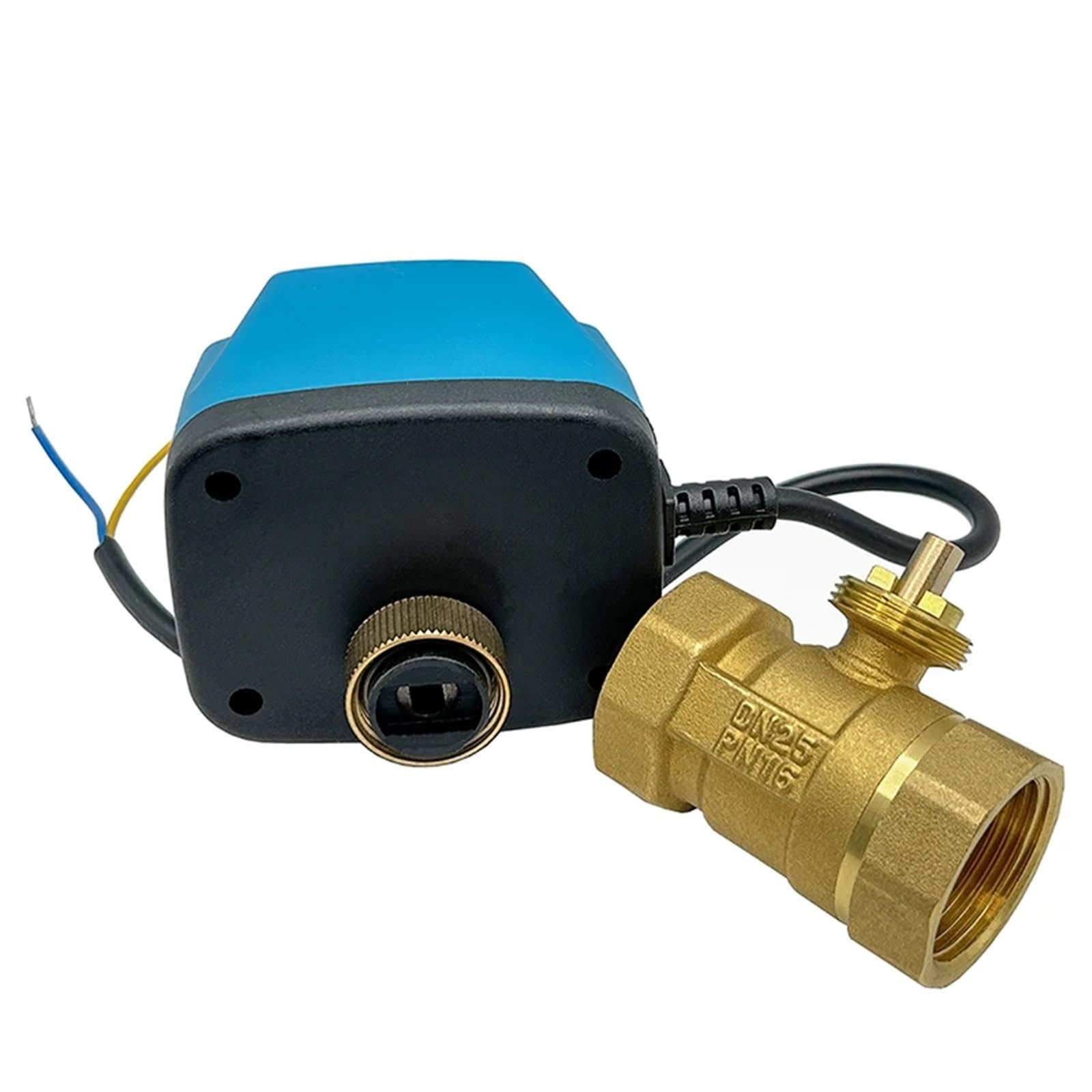 Valvola a sfera elettrica motorizzata in ottone, 2 fili, 12 V, 24 V, 1 pezzo, 1/2, 3/4, 1/2 pollici, normalmente chiusa/aperta(DN15,110VAC_CR704)