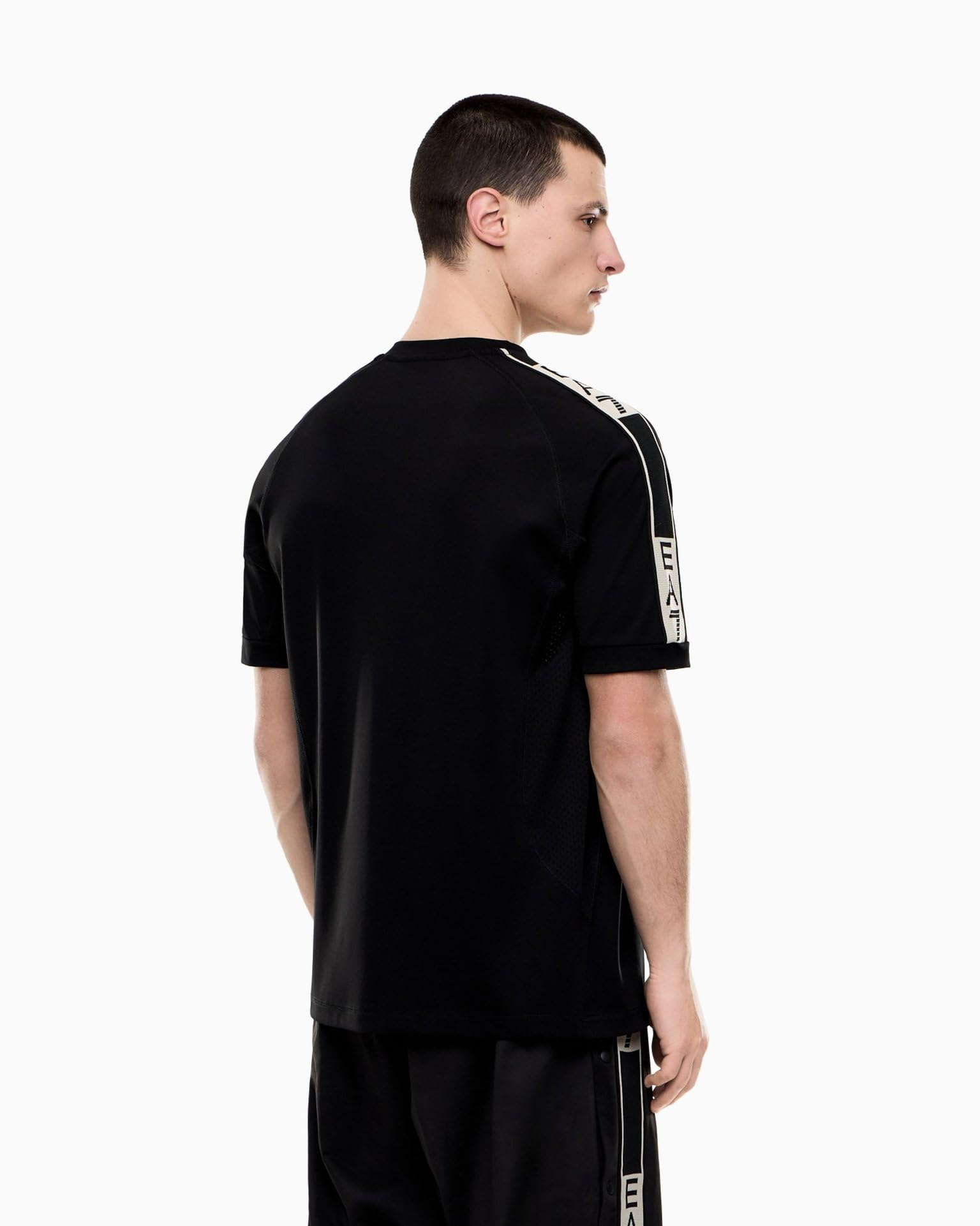 EA7 Emporio Armani męska koszulka graficzna z mieszanki wiskozy stretch 7M001395AF16724 8033919894899-3XL