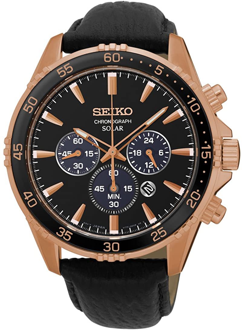 SEIKO クロノグラフ クォーツ腕時計 ブラック 楽天市場】セイコー クロノグラフ ブラック（腕時計）の通販