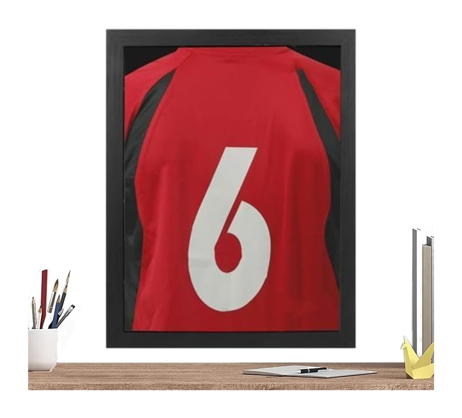 Jersey Display Case, Wooden Sports Shirt Display Frame Multiple Sizes 13-16x13-20 Inches(16x20inch)