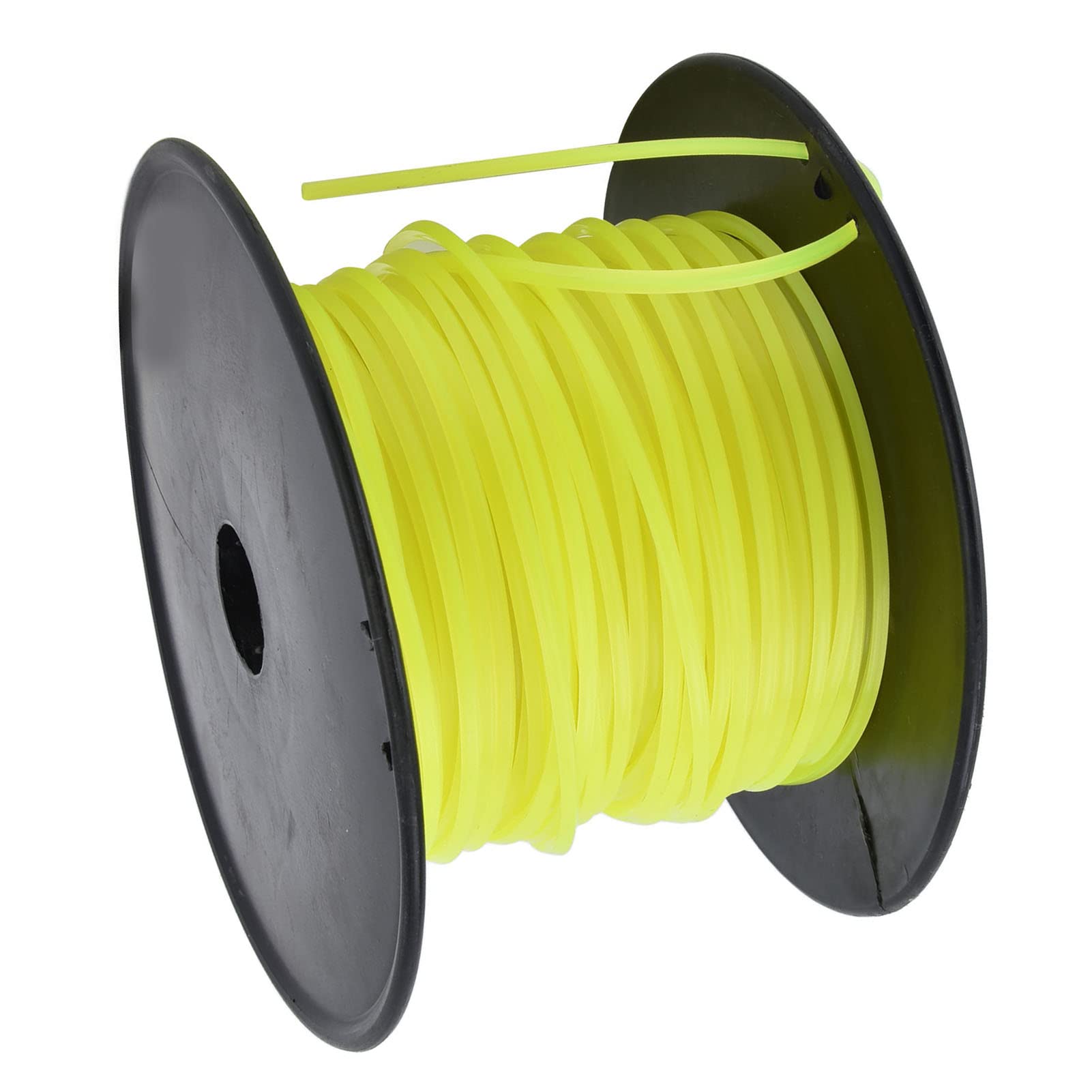 Wakects Filo per Decespugliatore da 3 Mm Filo per Decespugliatore in Nylon per Tosaerba Quadrato Giallo per per Taglio di da Giardino Ed Erbacce (50 m / 164 Piedi)