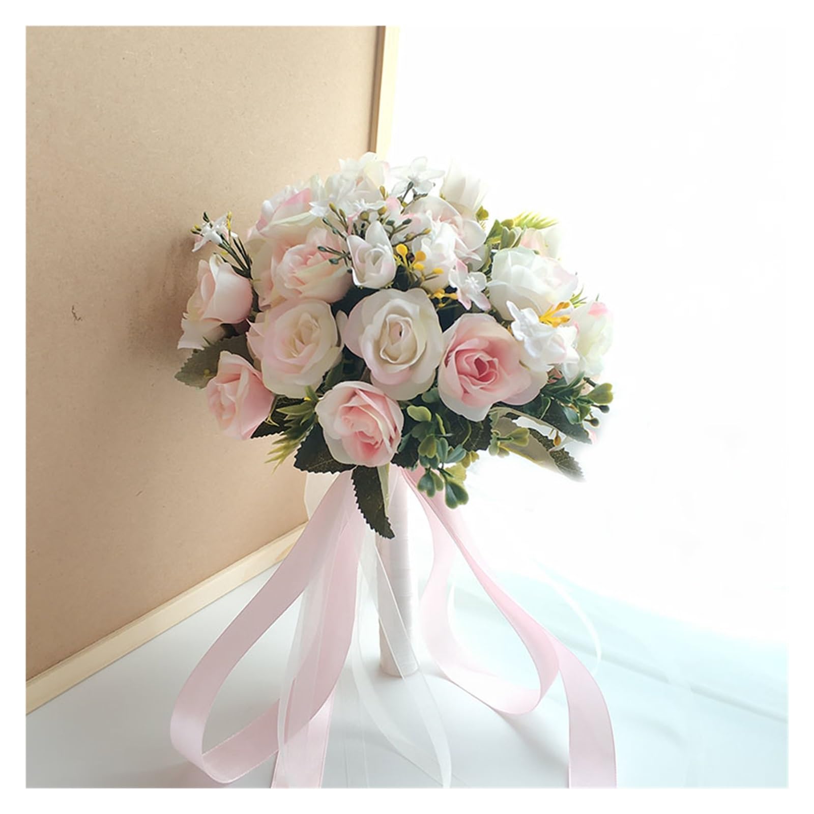 Bruid Bruidsmeisje Bruidsboeket Zijden Lint Rozen Kunstmatige Holding Bloemen Bruid Mariage Boeket Bruiloft (Color : 13