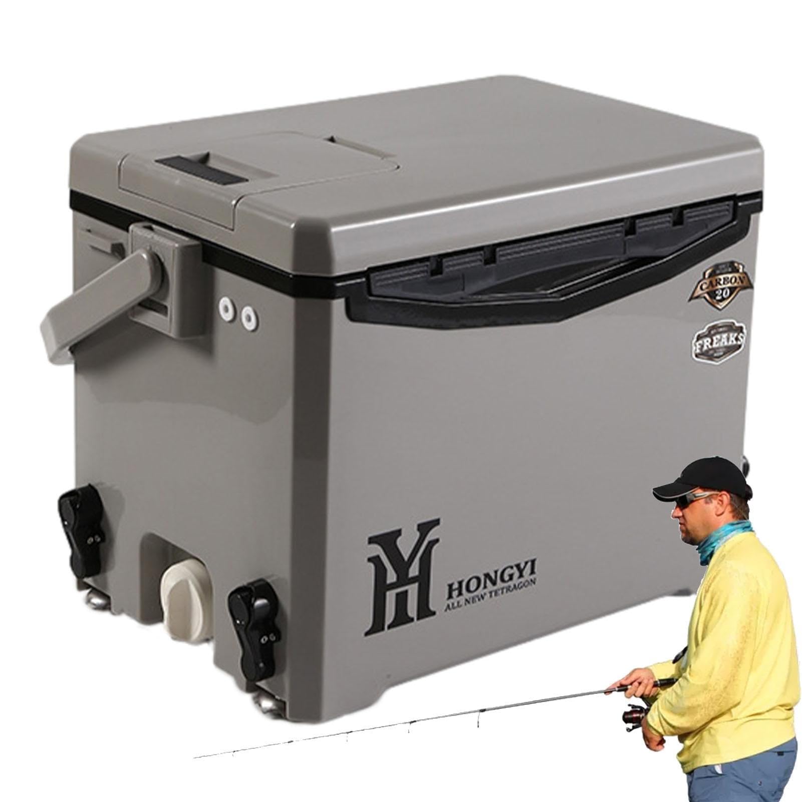 Dispositivo de refrigeración con lado rígido – Dispositivo de refrigeración de viaje ligero y portátil, nevera de viaje para bebidas, picnic, barbacoa, barcos, mantiene las bebidas frías