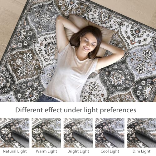 Alfombra antideslizante lavable ROYHOME resistente a manchas para zonas de paso 6