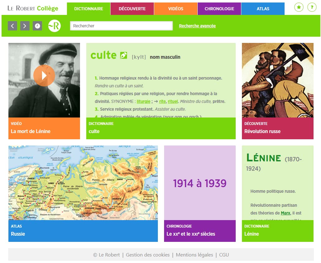 Le Robert collège: Avec 1 carte numérique (Le Robert Scolaire)
