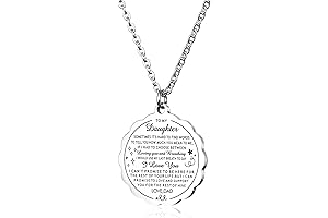 Heart Pendant "To My Bad Ass Daughter" Necklace