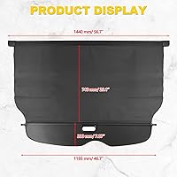 Vista 5 de Cubierta retráctil de seguridad para maletero de la marca Auxmart, Negro