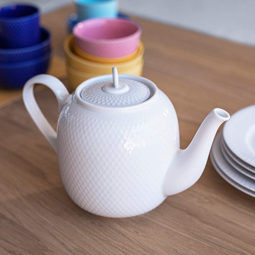 Lyngby Porcelæn ciotola Ø13 cm Rhombe Color Mix & Match in porcellana, blu