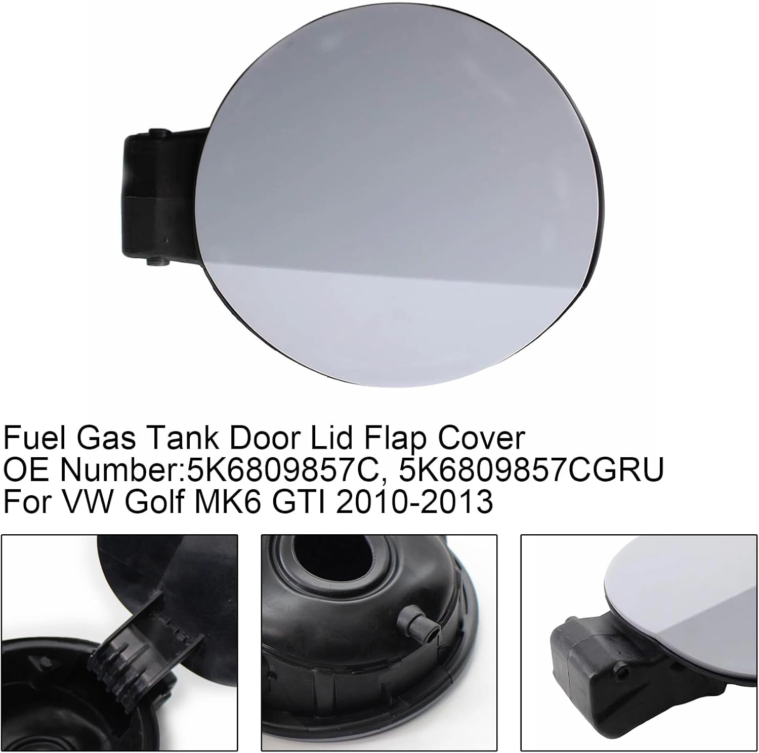 MAD HORNETS Fuel Gas Tank Filler Door Lid Cover 5K6809857C For VW GTI Golf MK6 10-13