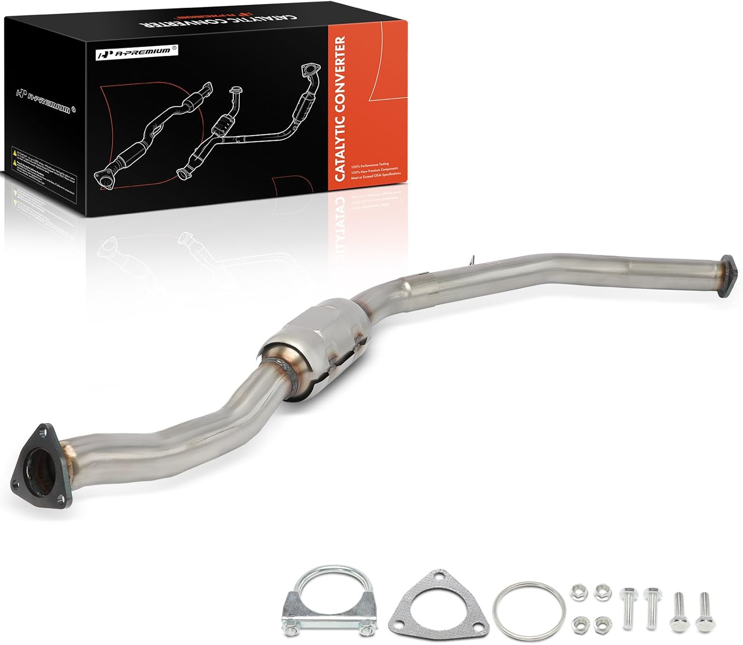 A-Premium Rear Catalytic Converter Direct-Fit Compatible with Subaru Forester 2011-2018, Impreza 2012-2016, Crosstrek 2016, XV Crosstrek 2013-2015, 2.0L 2.5L, EPA Compliant, Replace# 44620AD510