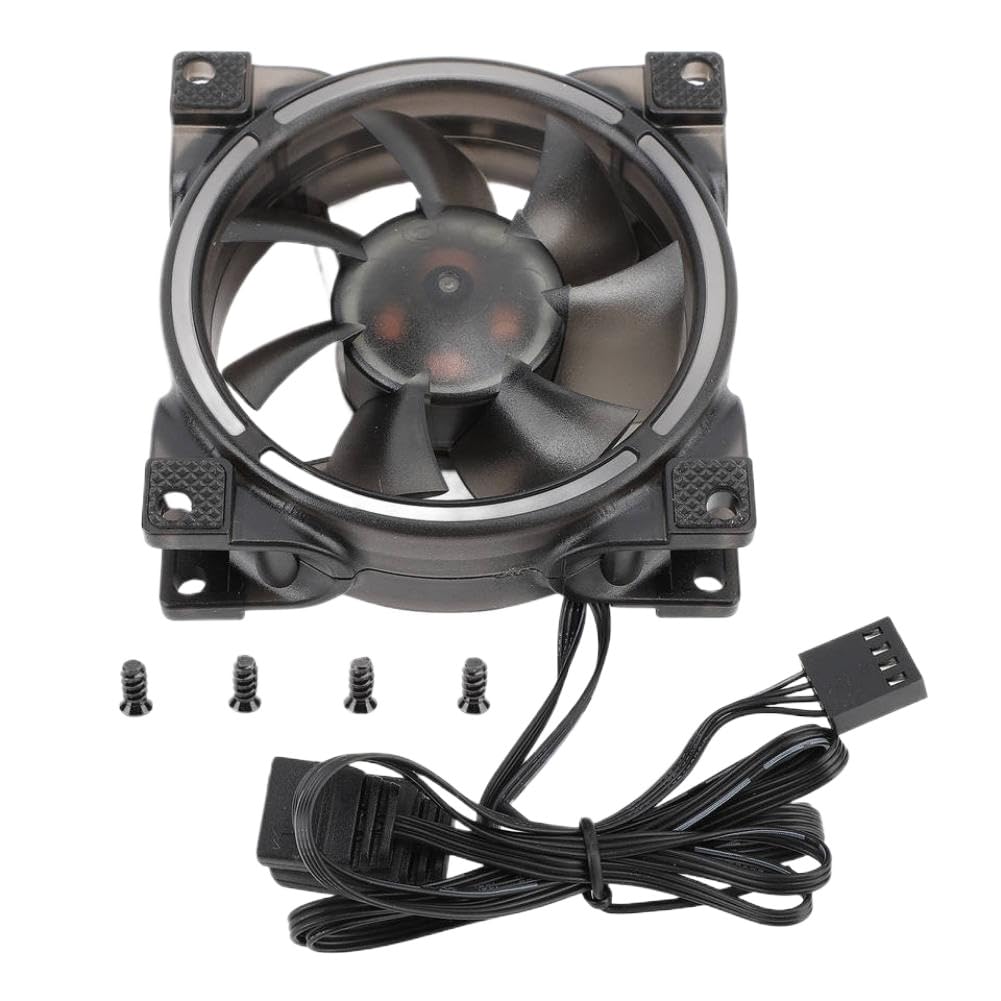 Ventilateur de boîtier PWM 5V ARGB, 80mm, avec roulement hydraulique MFDB, contrôle Intelligent de la température, 800-2500 tr/min, Compatible avec les boîtiers PC