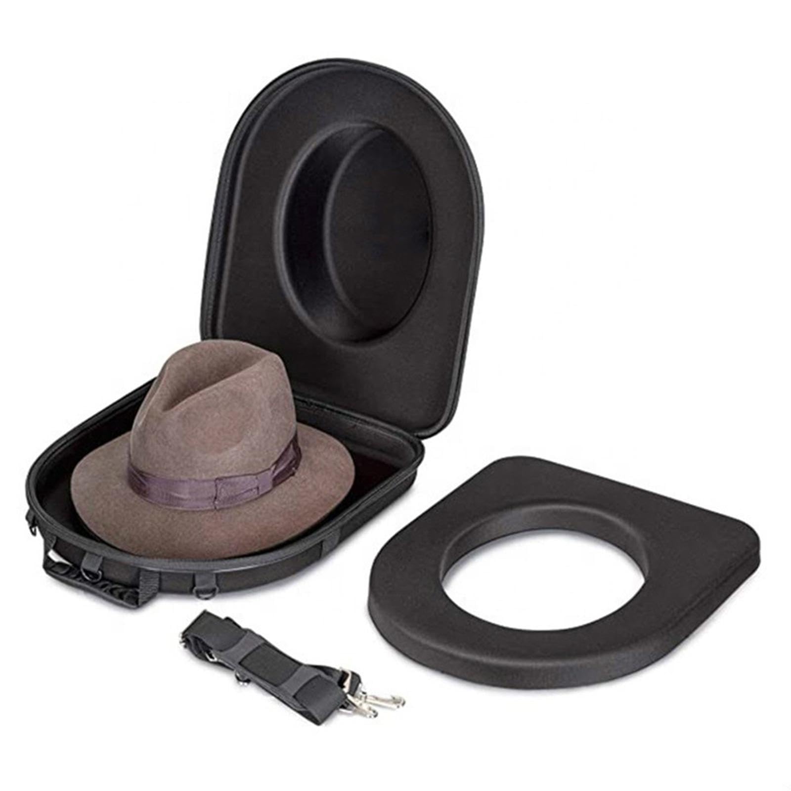 Aufbewahrungsbox für Cowboyhüte, Hutkoffer, Tragetasche, Hutbox mit Deckel, Huthalter