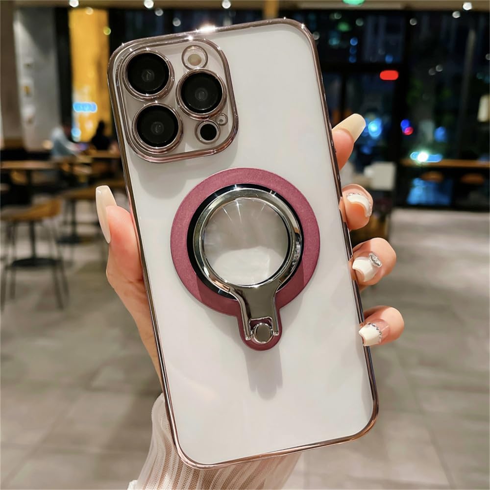 Support d'anneau transparent de mode pour iPhone 14 Pro antichoc - 7