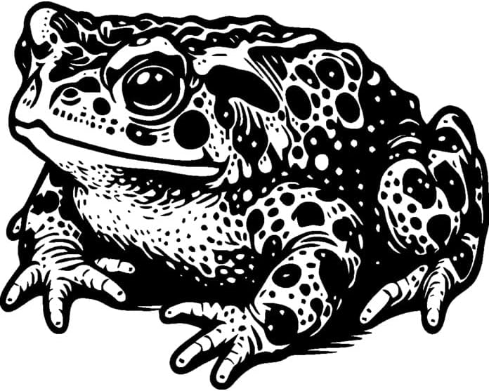 Natterjack Toad' Unmounted Rubber Stamp - for Crafting, Scrapbooking and Card Making - Size A8 (RS00055840)
