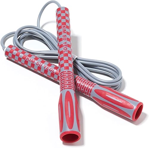 Cuerda de saltar para entrenamiento de fitness, peso ligero, ajustable, sin enredos, excelente control de línea para boxeo cardiovascular, crossfit,