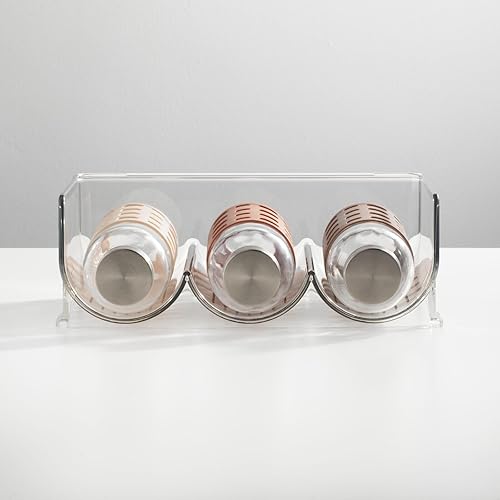 Miniatura 8 de Botella de agua mDesign Azul / Patchwork, Clear, Gris humo