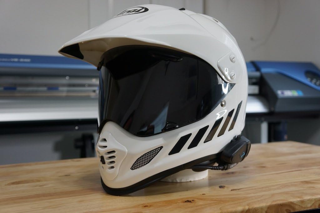 gs00045b Helmet Graphics Chevron Reflective for Arai XD4 - Black