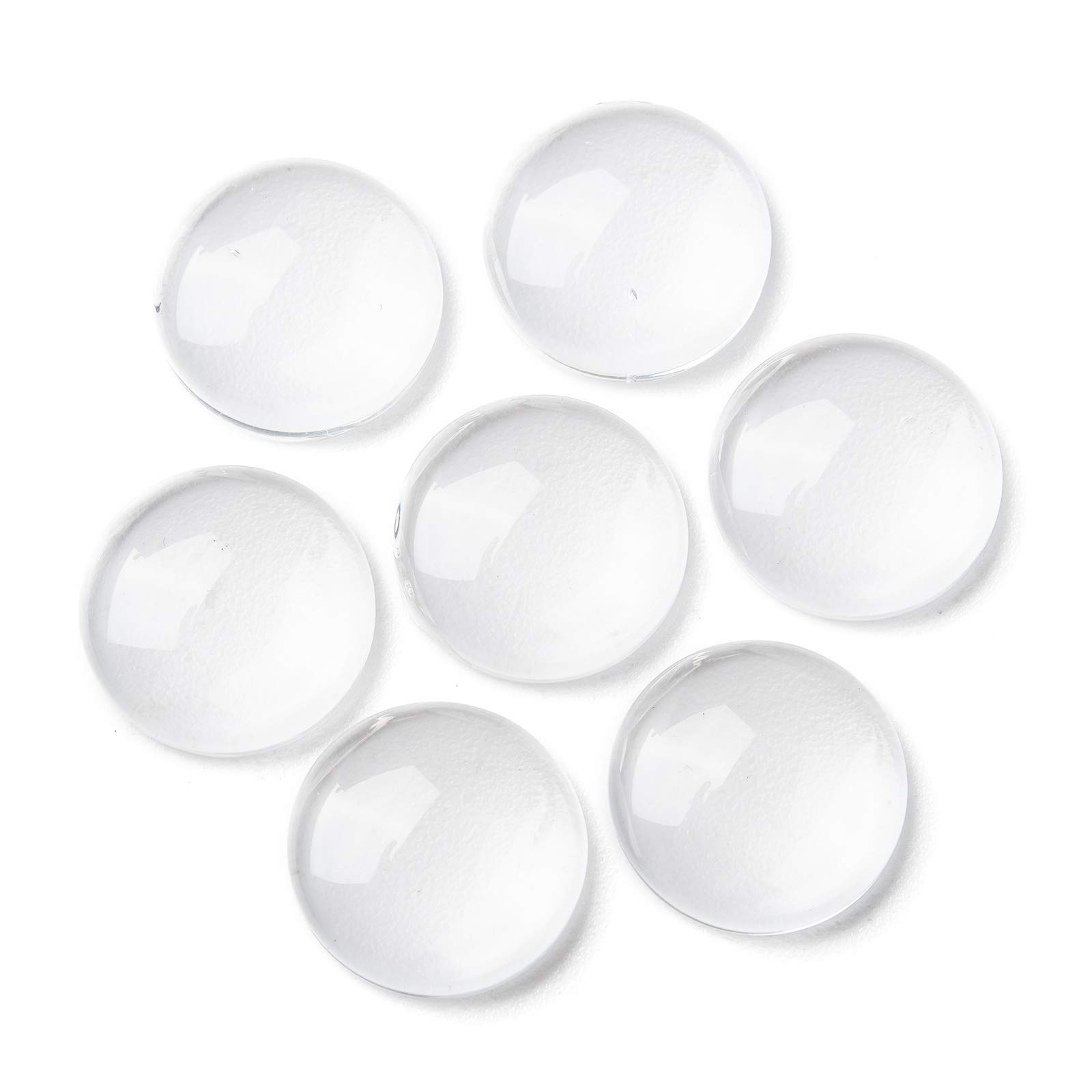 Cheriswelry 200Pcs 14mm Glass Cabochons Round Dome Cabochons Flat Back Glass Tile for Cameo Photo Pendant DIY Decor Crafts Jewelry Making โ image 1