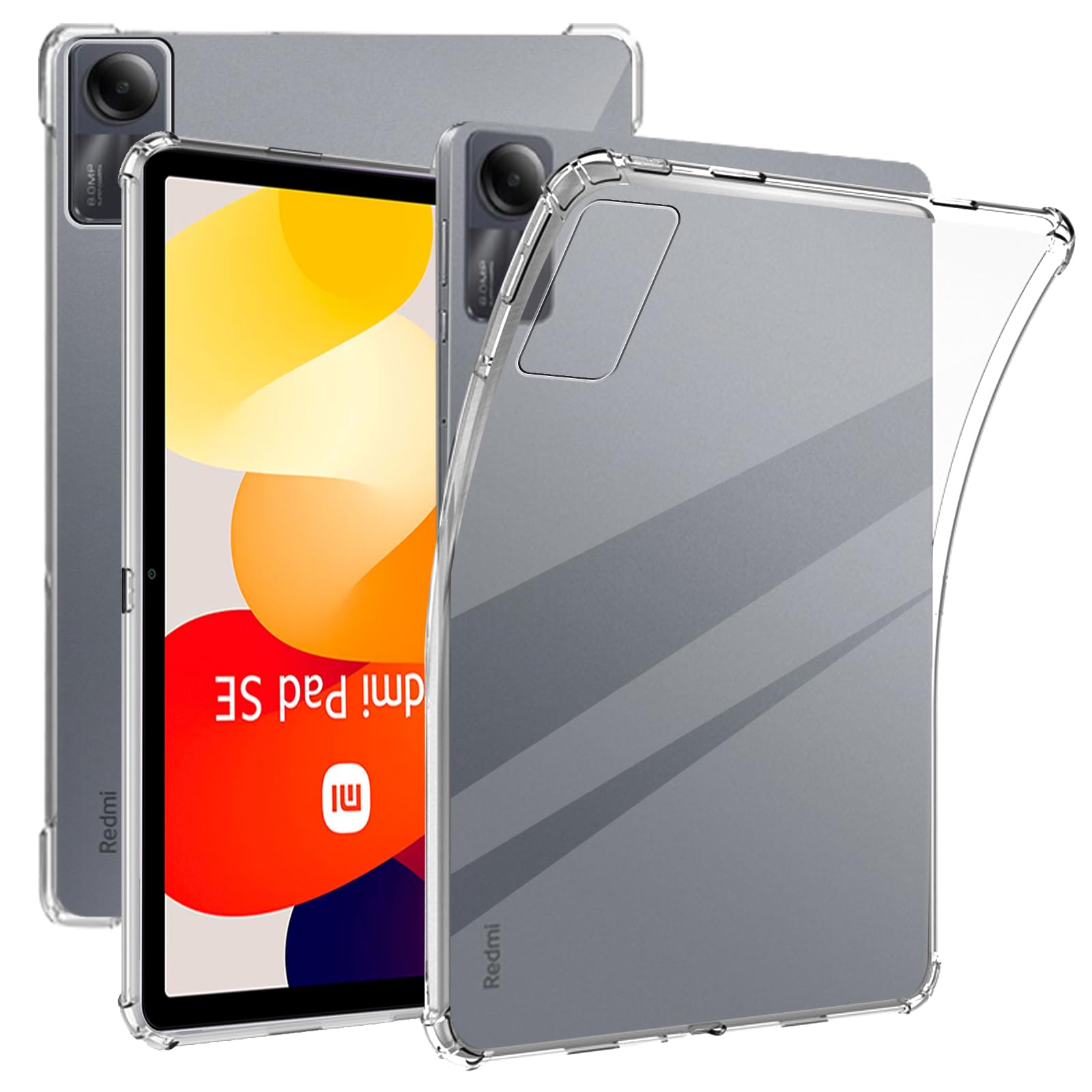 KZIOACSH Clear Case For Xiaomi Redmi Pad SE, [Corner Protection] Flexible Ultra Slim TPU Protective Shell Lightweight Shockproof Rugged Bumper Cover Transparent Proective Clear Case For Redmi Pad SE - View #6