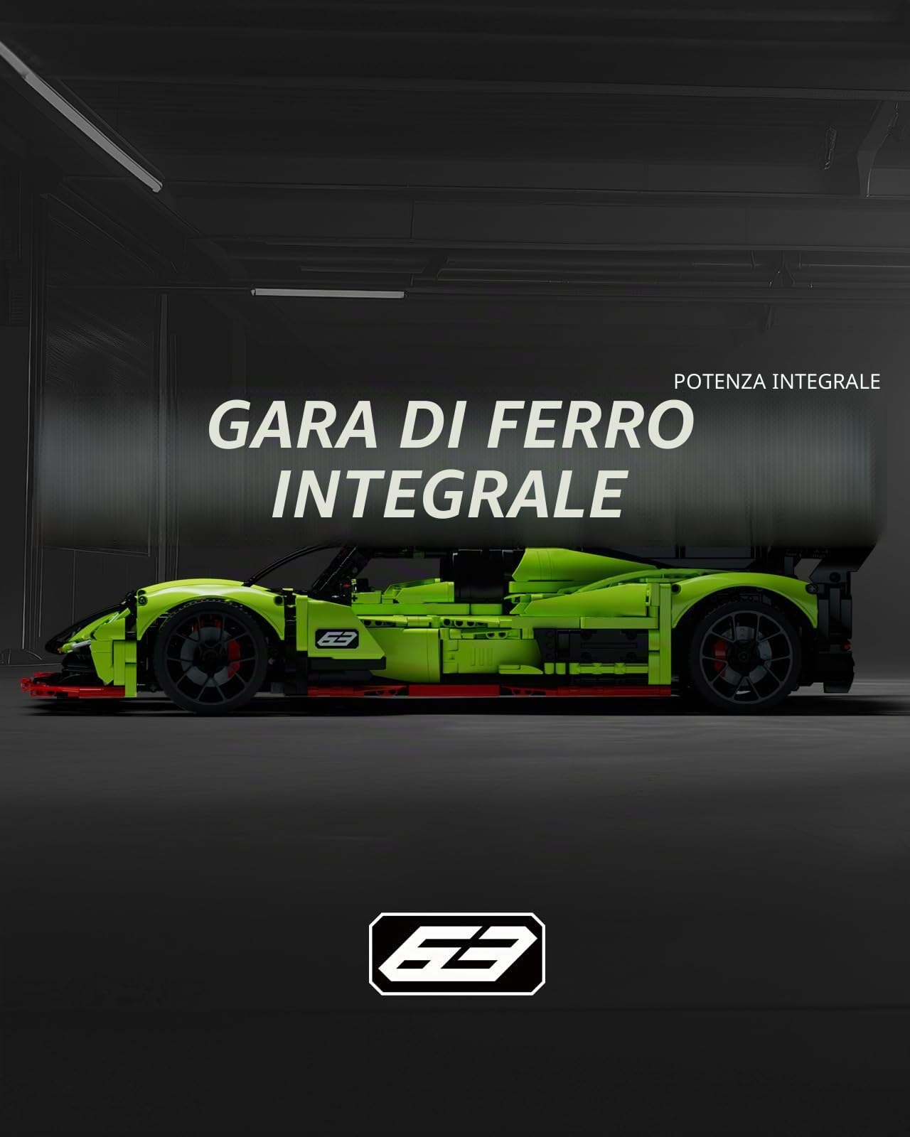 Nifeliz S63 Hypercar Modellino di Auto da Corsa per Adulti da Costruire, Auto Kit da Collezione Scala 1:8, Regalo per Uomo, Donna, Lui o Lei (3699 pezzi, NF10283)