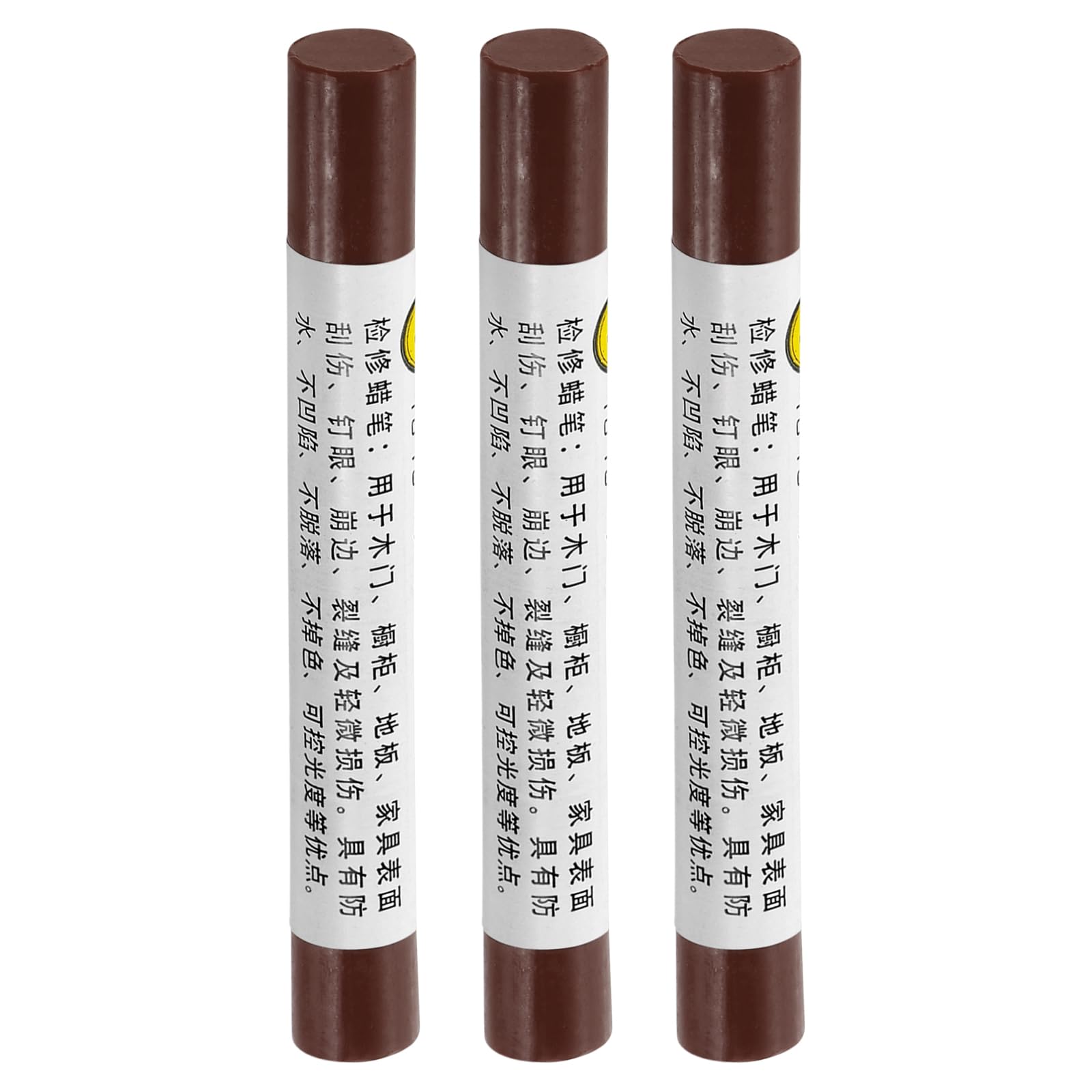uxcell Furniture Repair Crayons, 3Pcs - Wood Wax Filler Stick, Furniture Markers Touch Up - for Scratches Holes Tables Desks Wooden Floors Cover Ups,