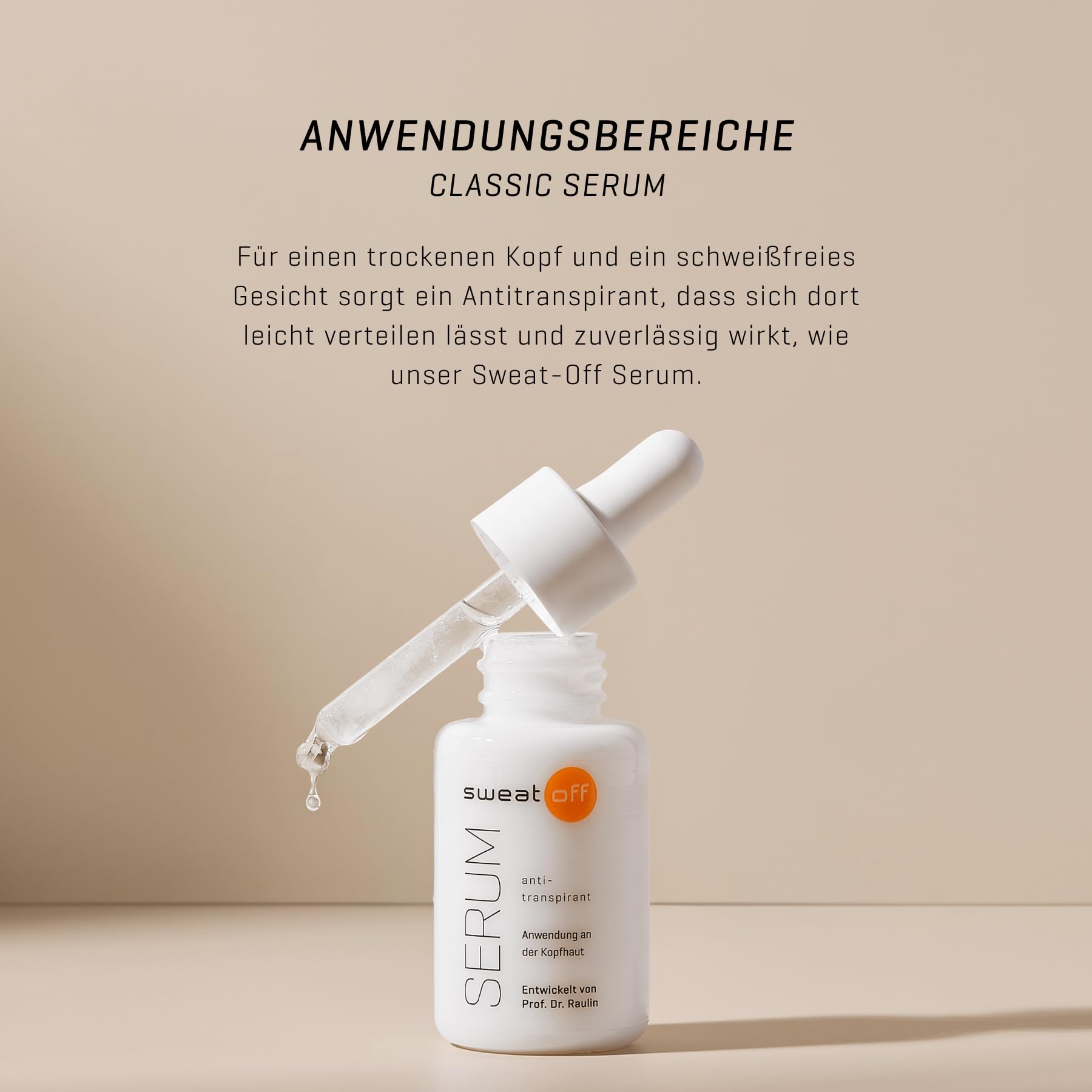 Sweat-Off Serum antyperspirantowe 30 ml przeciw poceniu się I serum przeciw poceniu się głowy I antyperspirant przeciwko poceniu się głowy