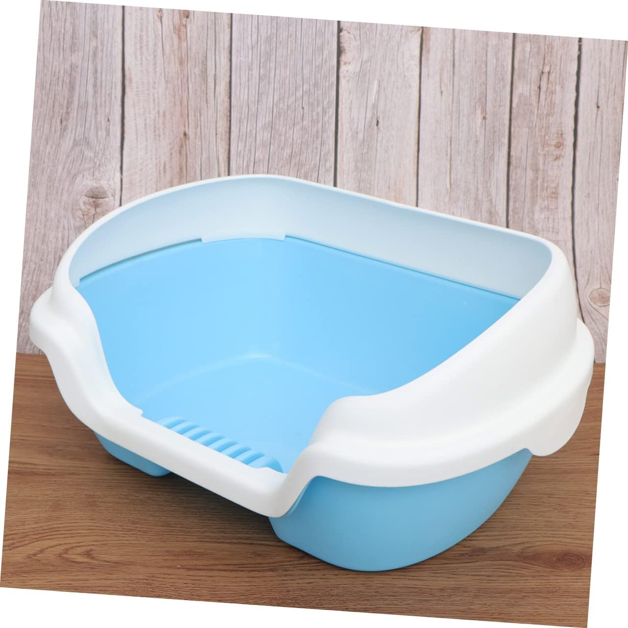 Box Semi Enclosed Cat Litter Box Toilet for Easy Cleaning and Comfort Durable Plastic for Tidy Home Essential