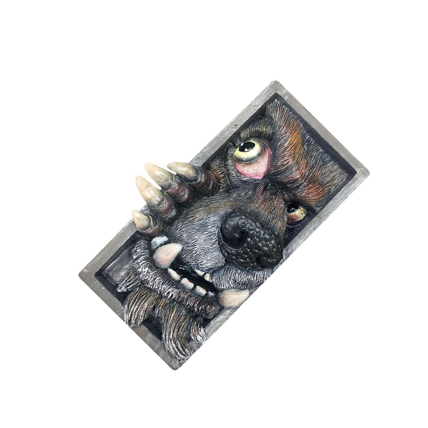 TWISAXC for Creative Pee Monster Bookend Fine Workmanship And Scary Separating Books Or As Desktop Ornament And Add Halloween