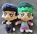 JMHomeDecor Bizarre Adventure Tomonui Peluche Josuke Higashikata Rohan Kishibe Mascotte Peluche Set di 2
