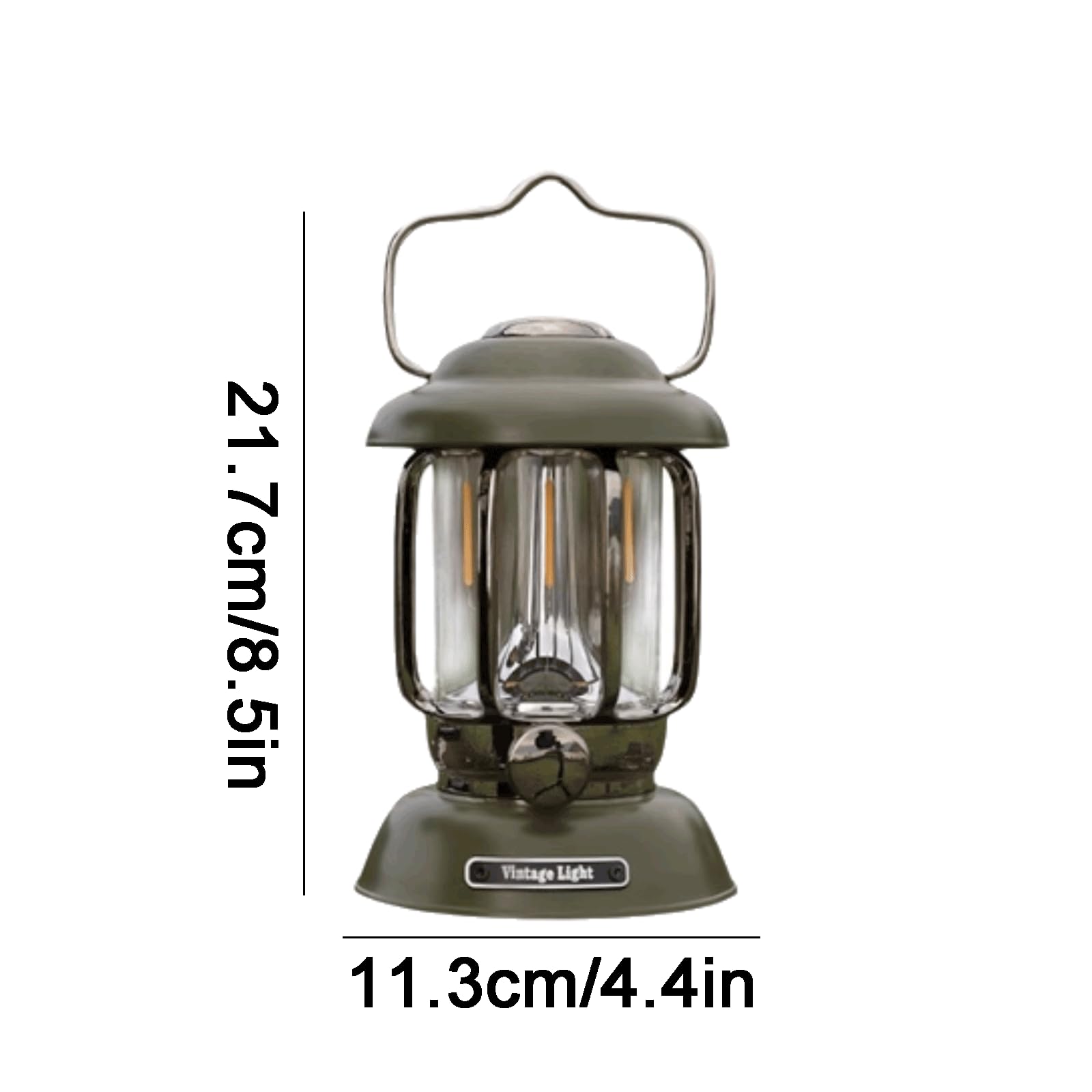 Lampa rechargeable camping Wielokolorowa, ładowalna latarnia kempingowa typu C z haczykiem(Bruin)