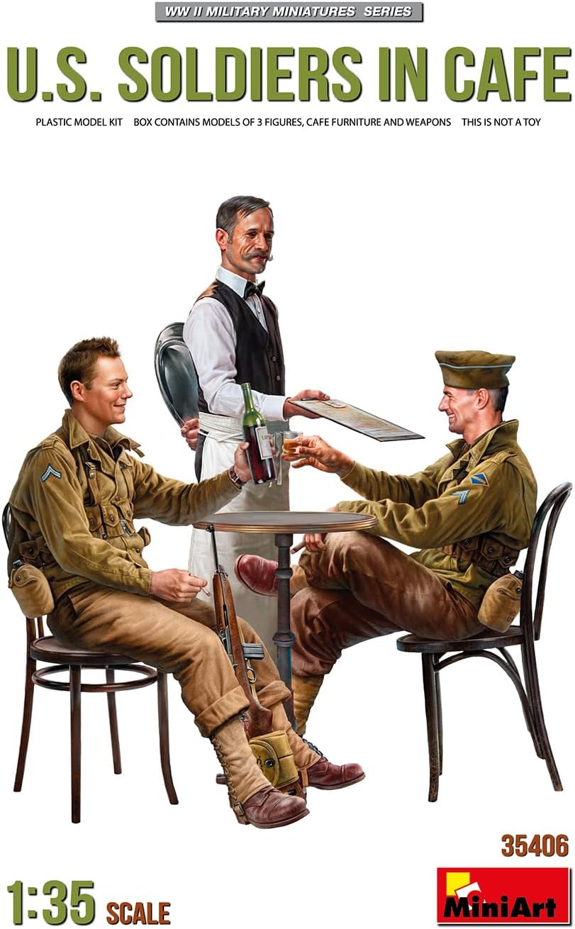 Miniart 1/35 US Soldiers in Cafe 35406