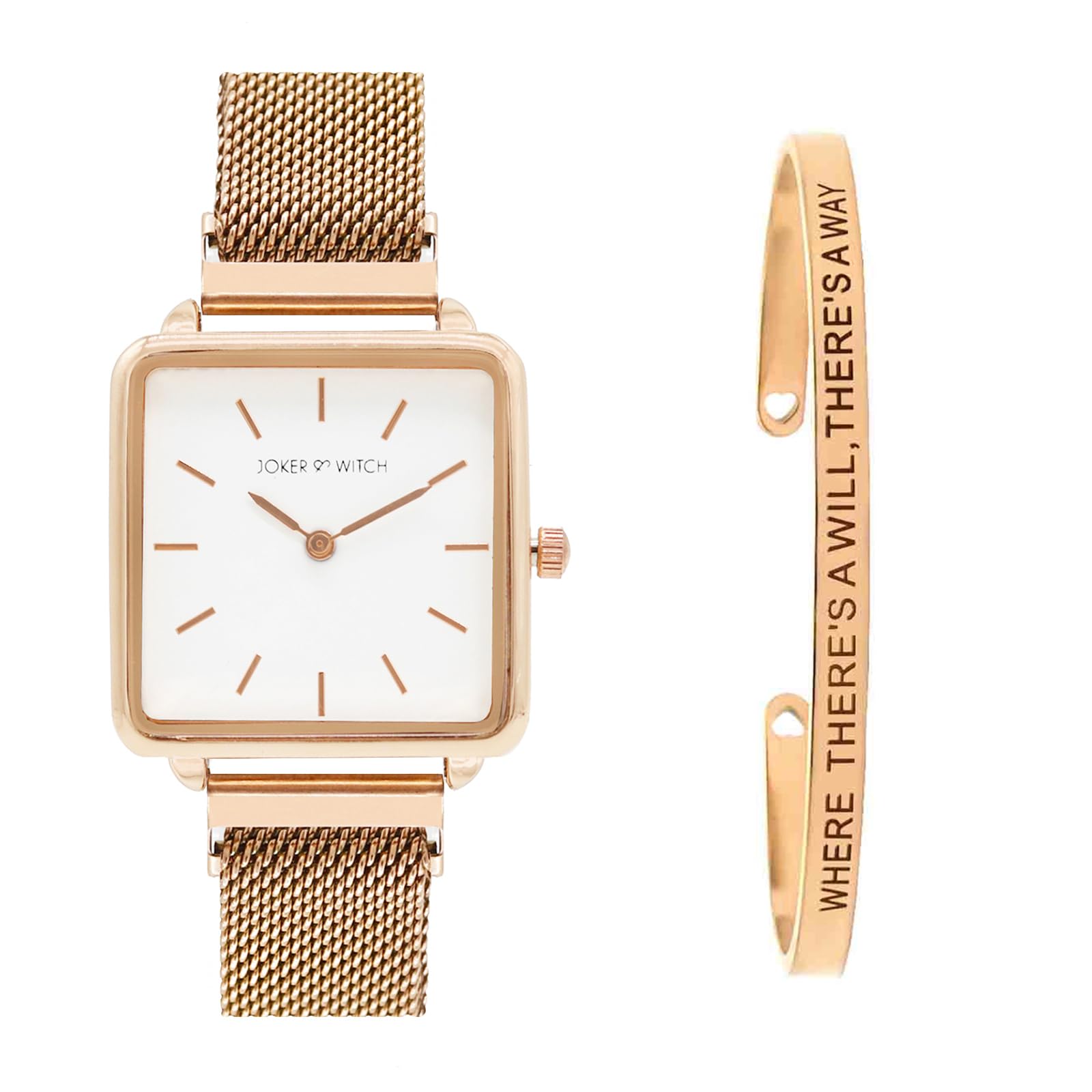Joker & Witch Stainless Steel Women Kamryn Analog Watch Bracelet Stack, Gold Dial, Gold Band (B0CJVB5YQT) Amazon Price History, Amazon Price Tracker