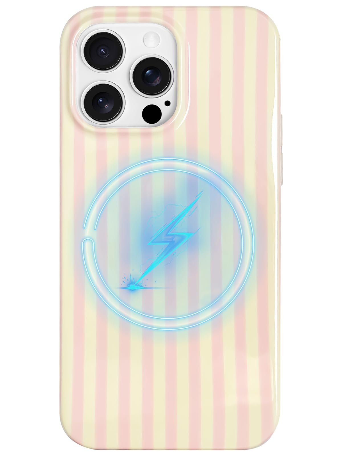 Coque iPhone 14 Pro rayures mignonnes pour le quotidien - 8
