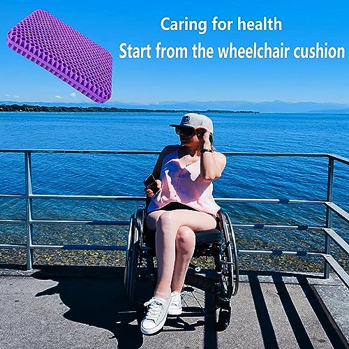 Gel Seat Cushion, Office Chair Seat Cushion, Help For Relieving Back Pain, Use For The Car, Office, Wheelchair, Outdoor Travel, Suitable For Anywhere, Any Seat. (Cream Blue) #TOP4