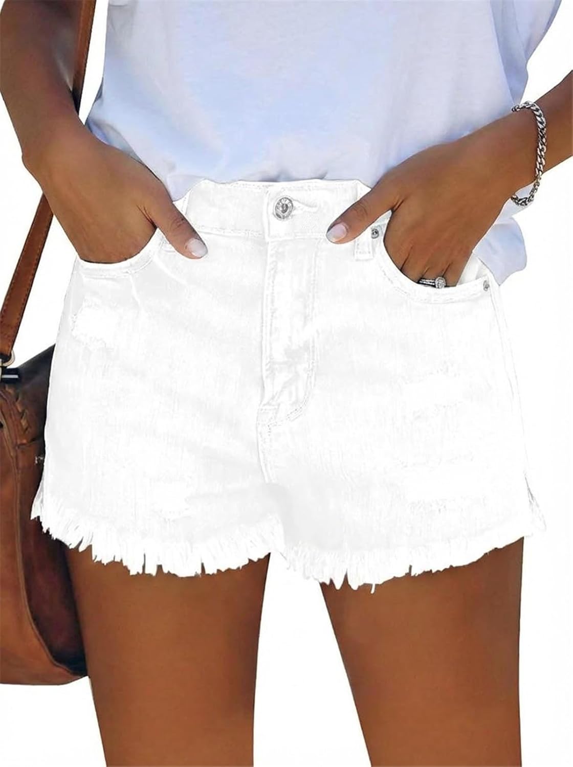 MODARANI Denim Shorts for Women Distressed Jean Shorts Ripped Summer Hot Short