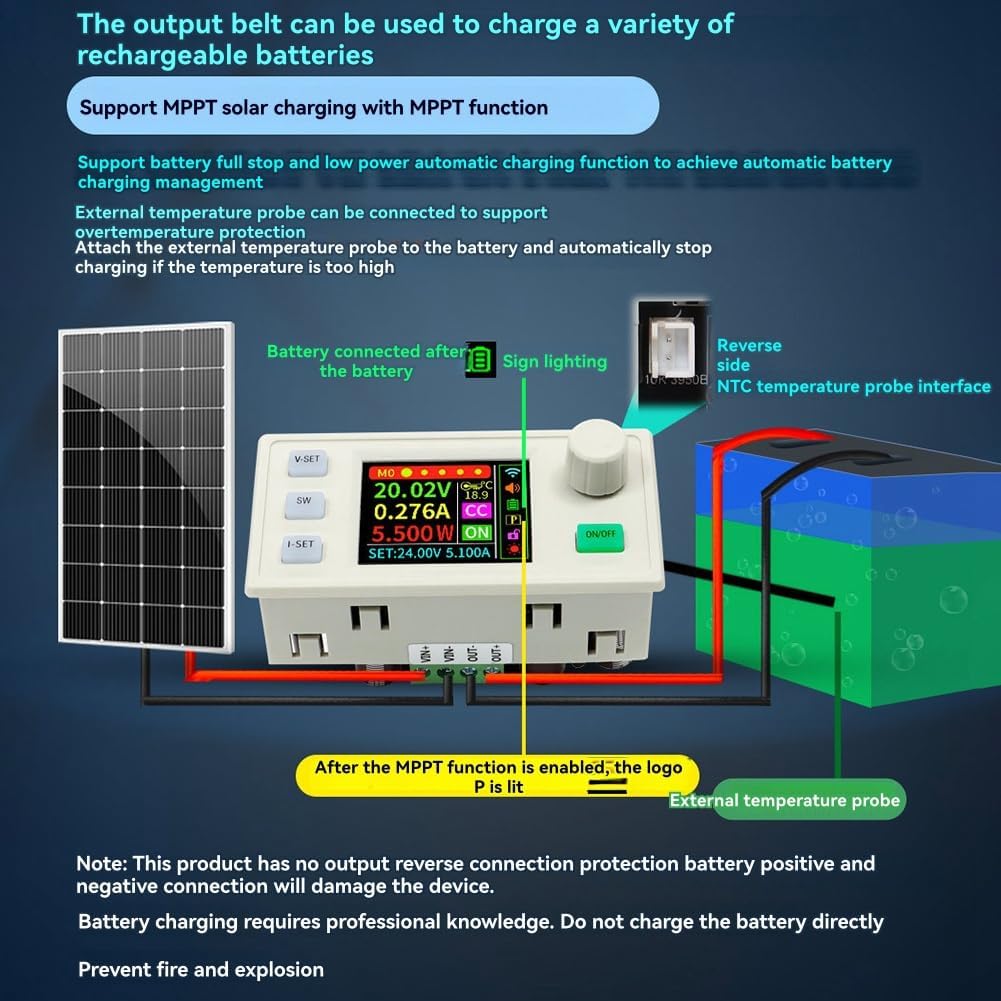 Vernijtrdy XY6506S MPPT Solar Charging Diagram