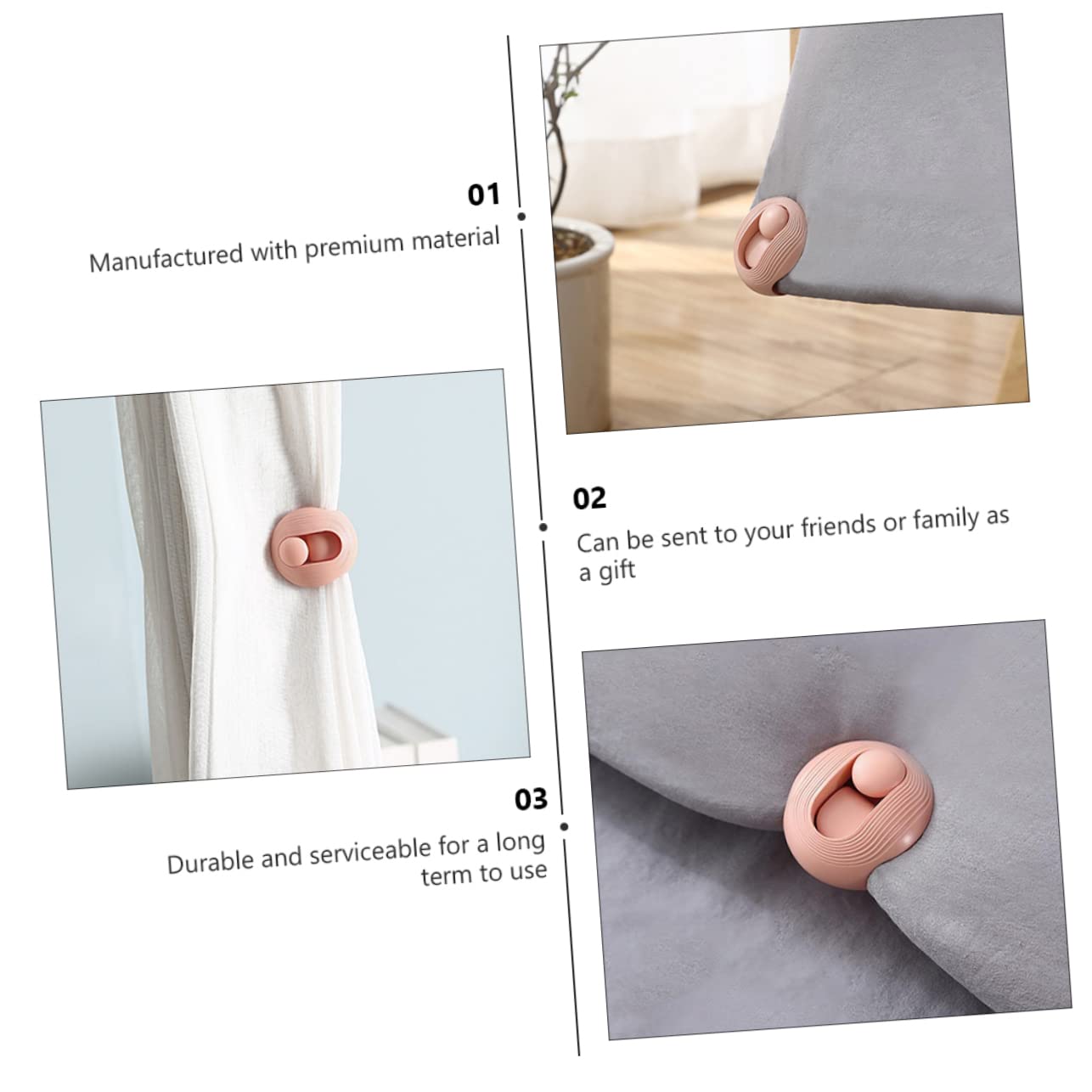 Duvet Clips, Steppdecken-Fixierknopf, 12 Stück, Quilt-Halter, Quilt-Greifer, Bettdecken, Quilt-Befestigungsclips, Abs, rosa Bettdecke