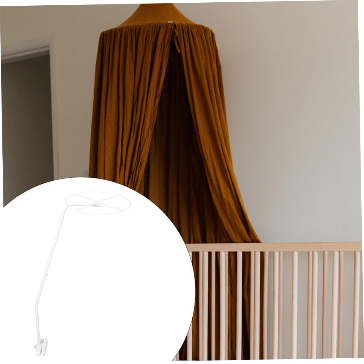 LIFKOME 2 Set Supporti per Baldacchino Lettino Ragazzo in Montaggio e Smontaggio Facile Barre per Zanzariera Culla Versatili e Pratiche