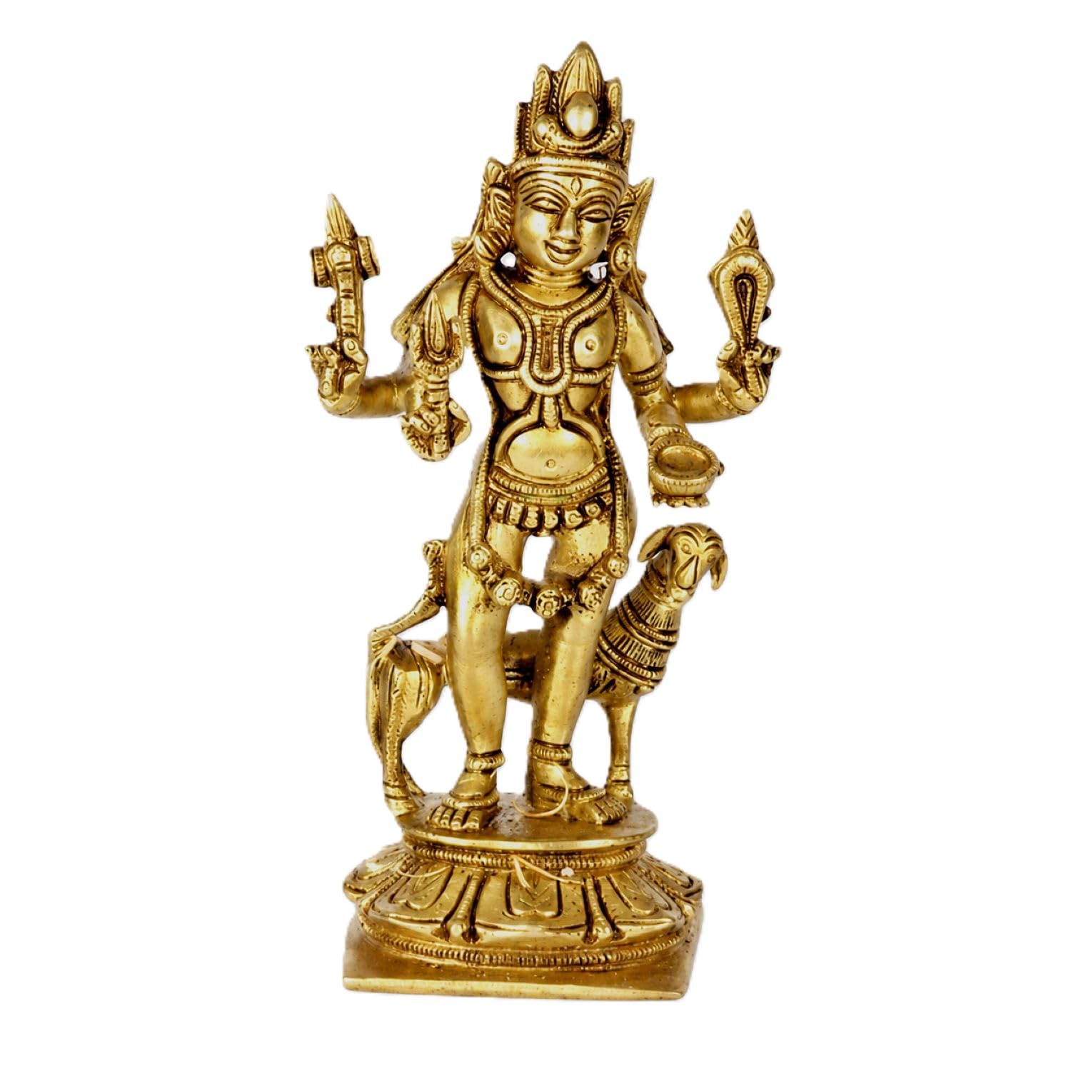 Brass Kaal Bhairav Statue - Protection & Home Decor -1 Brass Kaal Bhairav Statue - Protection & Home Decor -1