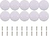 10Pcs Ceiling Light Cover Plate Round Electrical Box Covers Wall Electrical Box Junction Hole Flat Panel Round Ceiling Cover Plate