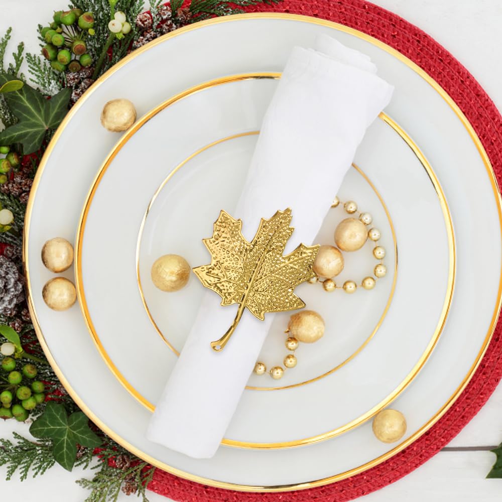 12 stks brede ronde gouden servetring, metalen kruis holle sliver servet gesp, voor diners feestdagen eettafel decoratie