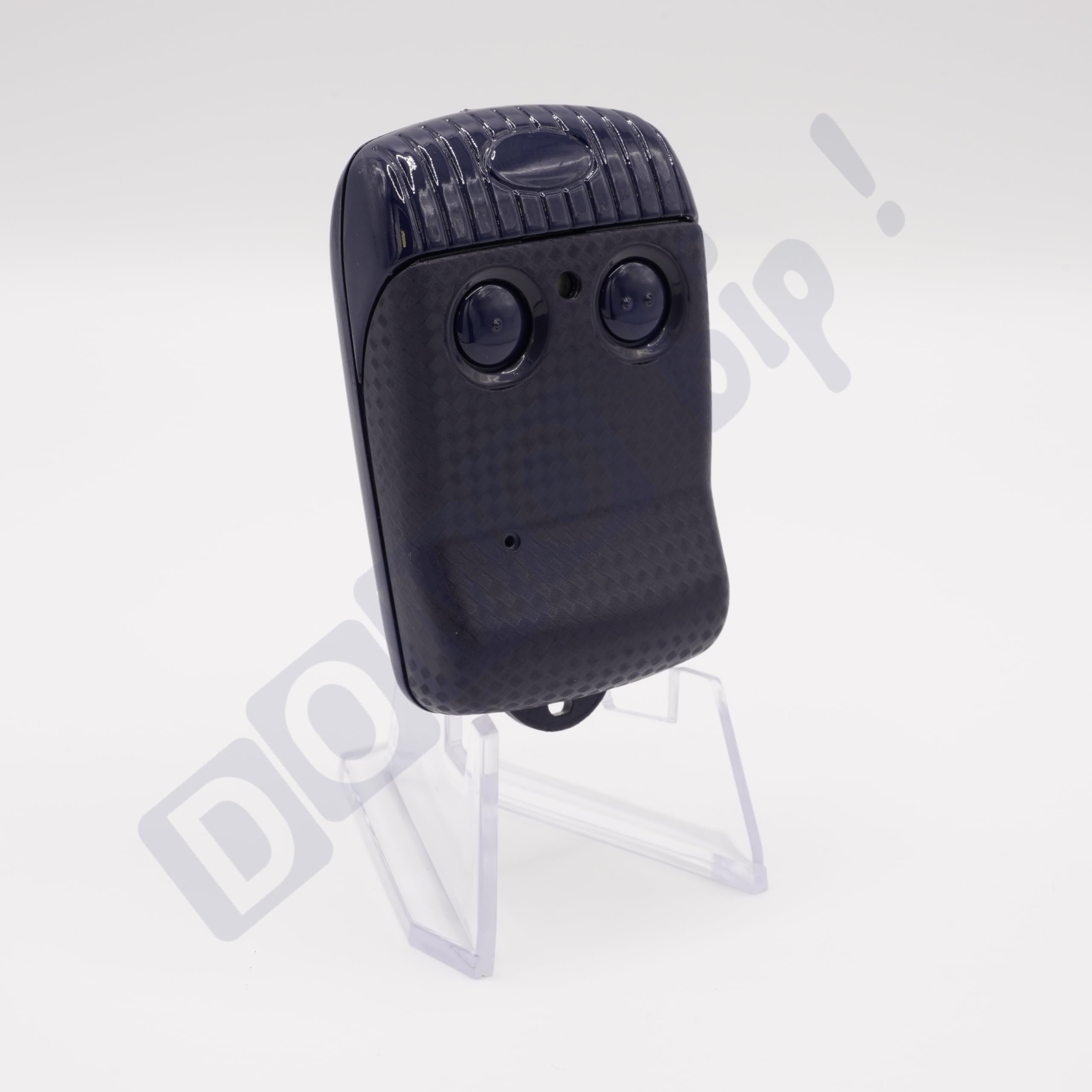 ALLMATIC BRO2WN 433,92 MHz - Télécommande bi-matière bleue 2 canaux pour portail et garage - Sécurité Rolling Code - Produit officiel - Auto-apprentissage + 1 Goodies DOMOBIP (Lot de 2)