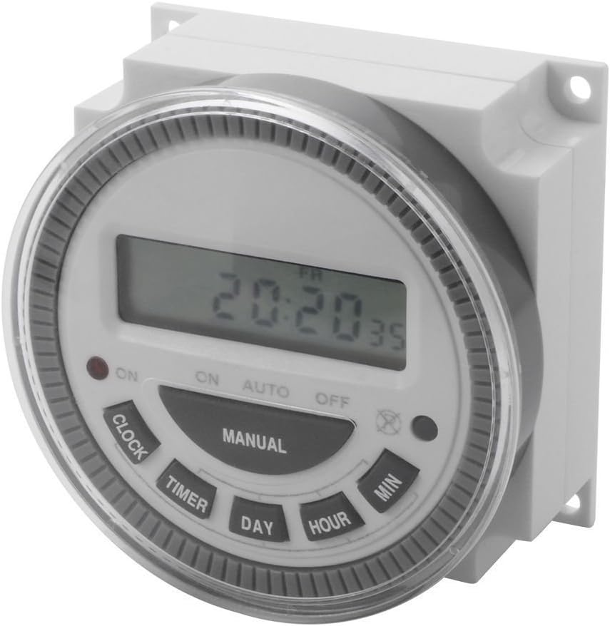 7 Day Programmable Timer Switch- Pool/Gate/Sprinklers/Lights- 120v Input - ET3 Substitute