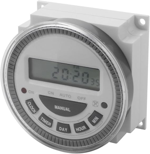 7 Day Programmable Timer Switch- Pool/Gate/Sprinklers/Lights- 120v Input - ET3 Substitute