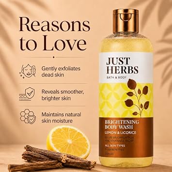 Just Herbs Lime and Liquorice Vitamin C Brightening Body Wash