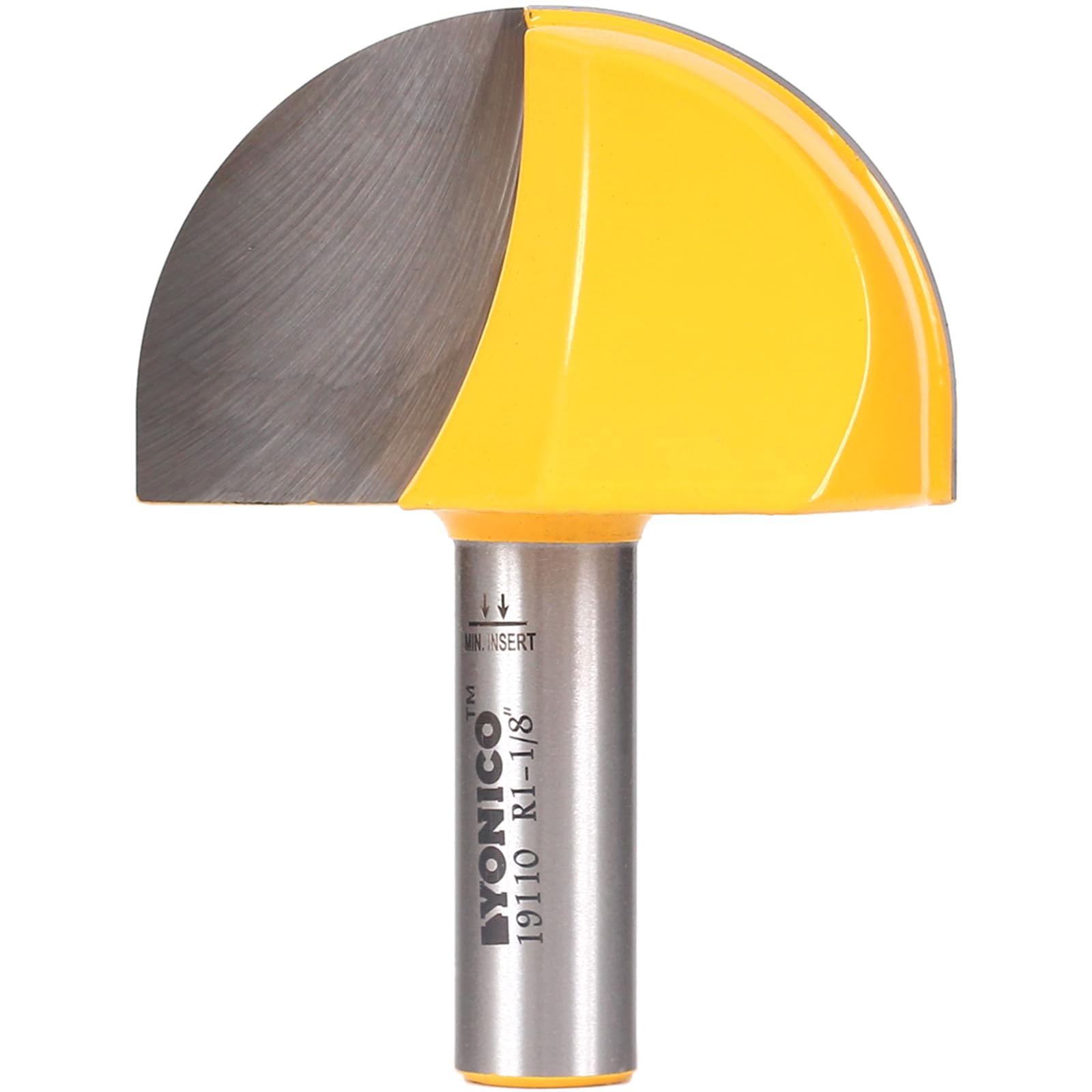 Yonico Round Nose Core Box Router Bit 2-1/4-Inch Diameter 1/2-Inch Shank 19110