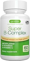 Vista 8 de Igennus Super B-Complex Suplemento efervescente líquido metilado de vitamina B, bebida energética de acción rápida, sin cafeína y azúcar, sabor a
