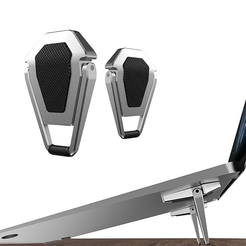 Laptop Stand Portable Zinc Alloy Laptop Mini Stand Laptop Riser Invisible Ergonomic Laptop Stand Cooling Suitable for 12-20