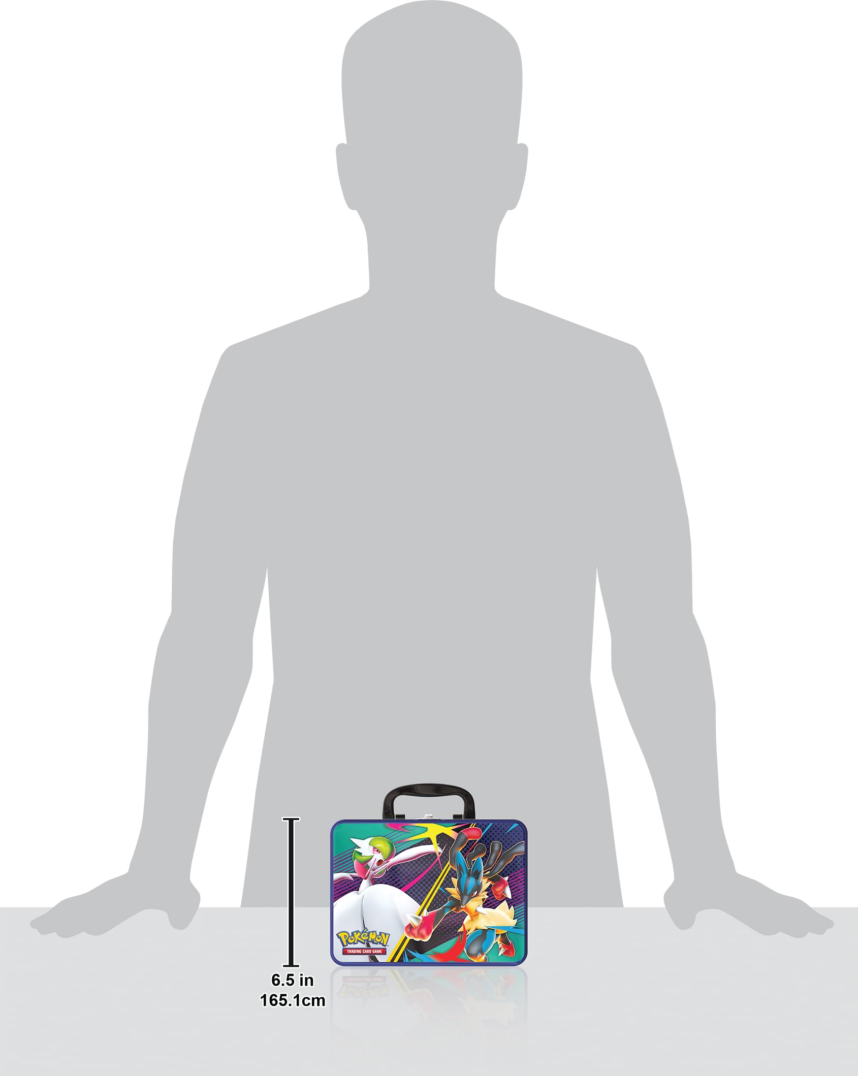 Pokémon: bauletto da collezione, Mega Gardevoir e Mega Lucario, del GCC Pokémon ,tre carte olografiche, sei buste di espansione e tanto altro